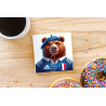CERAMIC TILE COASTER/ TRIVET - FRA(4)