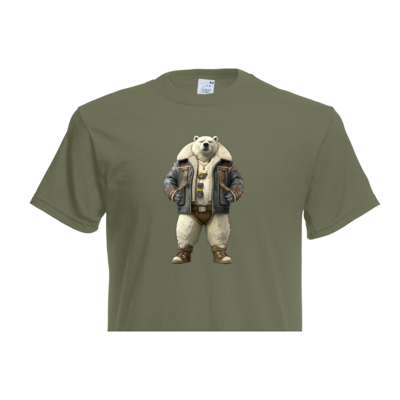 T- Shirt - Leather Polar Bear 1 T- Shirt - Leather Polar Bear 1