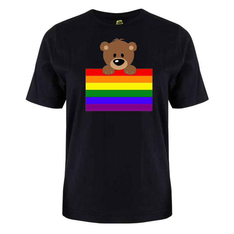Adult T - Bear Pride Flag Adult T - Bear Pride Flag