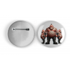 25mm Round Metal Badge - Tattoo Guy - 10