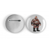 25mm Round Metal Badge - Tattoo Guy - 15