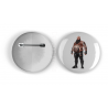 25mm Round Metal Badge - Tattoo Guy - 2