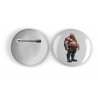 25mm Round Metal Badge - Tattoo Guy - 23