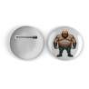 25mm Round Metal Badge - Tattoo Guy - 30