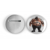 25mm Round Metal Badge - Tattoo Guy - 35