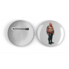 25mm Round Metal Badge - Tattoo Guy - 38