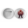 25mm Round Metal Badge - Tattoo Guy - 4