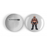 25mm Round Metal Badge - Tattoo Guy - 42