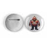 25mm Round Metal Badge - Tattoo Guy - 52