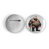 25mm Round Metal Badge - Tattoo Guy - 7