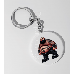 35mm Round Keyring - Tattoo Guy - 13