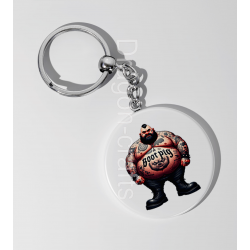 35mm Round Keyring - Tattoo Guy - 16