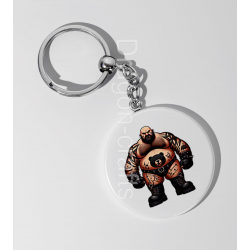 35mm Round Keyring - Tattoo Guy - 47