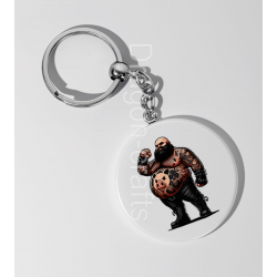 35mm Round Keyring - Tattoo Guy - 9