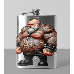 8oz Hip Flask - Tattoo Guy - 14