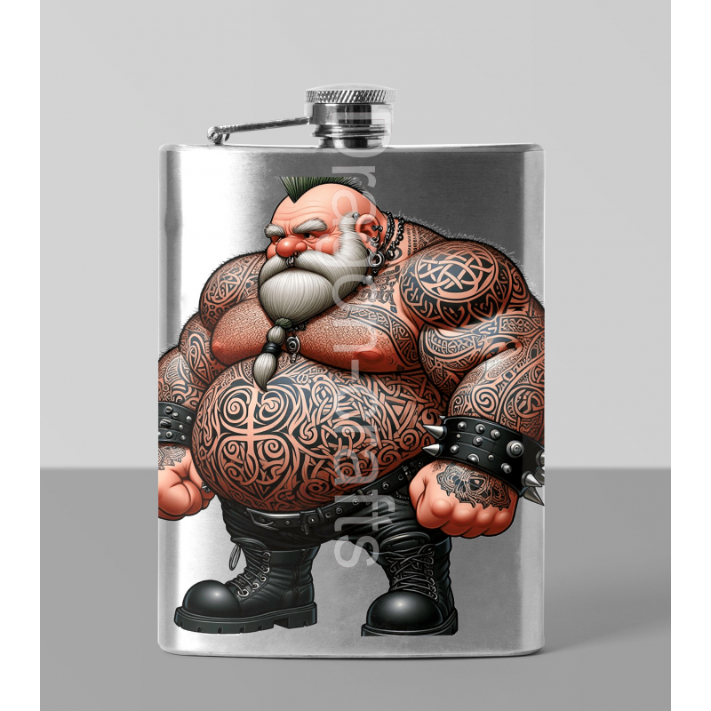 8oz Hip Flask - Tattoo Guy - 14 8oz Hip Flask - Tattoo Guy - 14