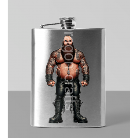 8oz Hip Flask - Tattoo Guy - 22