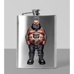 8oz Hip Flask - Tattoo Guy - 25