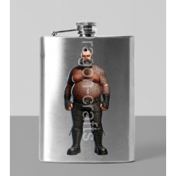 8oz Hip Flask - Tattoo Guy - 26