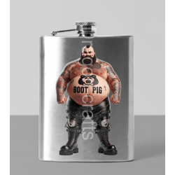 8oz Hip Flask - Tattoo Guy - 44