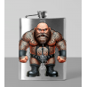 8oz Hip Flask - Tattoo Guy - 50