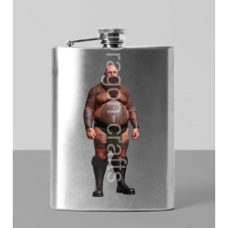 8oz Hip Flask - Tattoo Guy - 57