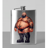 8oz Hip Flask - Tattoo Guy - 8