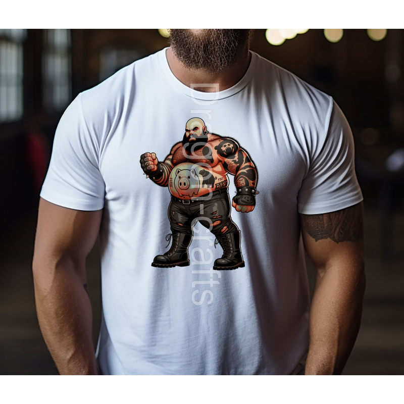 Big and Tall T-Shirt - Tattoo Guy - 12