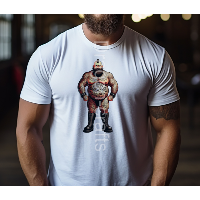 Big and Tall T-Shirt - Tattoo Guy - 34