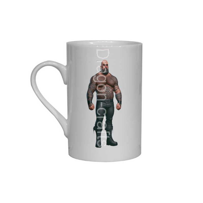 Bone China Mug  - Tattoo Guy - 3