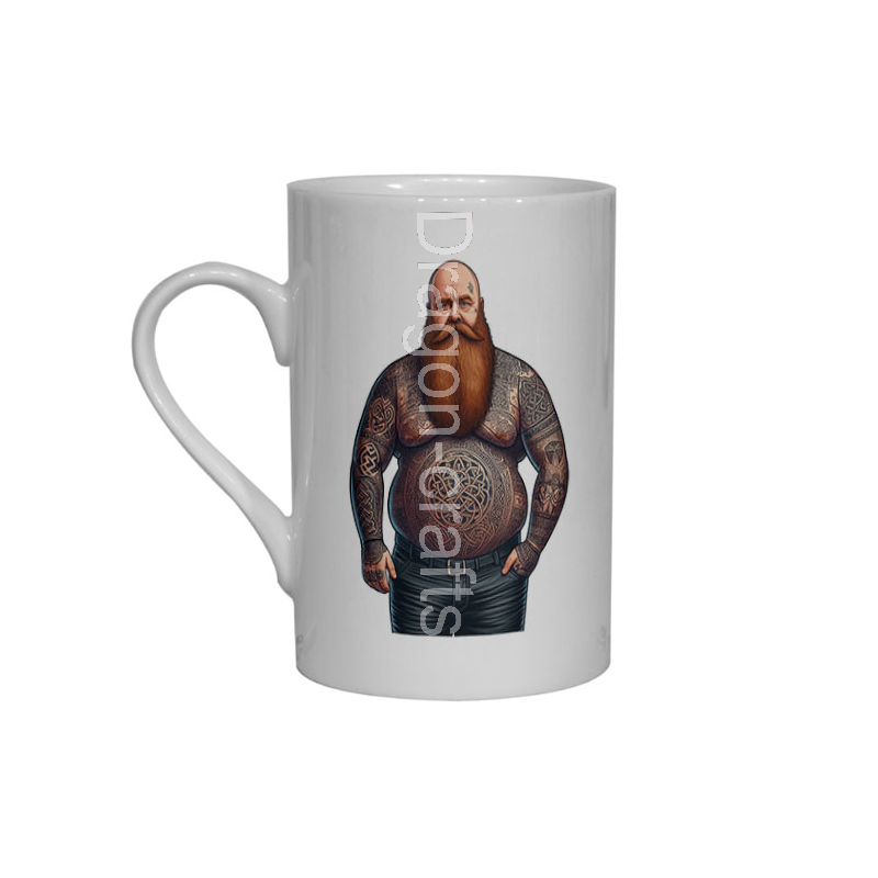 Bone China Mug  - Tattoo Guy - 6
