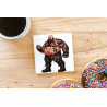CERAMIC TILE COASTER/ TRIVET - Tattoo Guy - 12