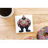CERAMIC TILE COASTER/ TRIVET - Tattoo Guy - 16
