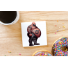 CERAMIC TILE COASTER/ TRIVET - Tattoo Guy - 28