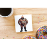 CERAMIC TILE COASTER/ TRIVET - Tattoo Guy - 34