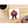 CERAMIC TILE COASTER/ TRIVET - Tattoo Guy - 4