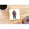 CERAMIC TILE COASTER/ TRIVET - Tattoo Guy - 57