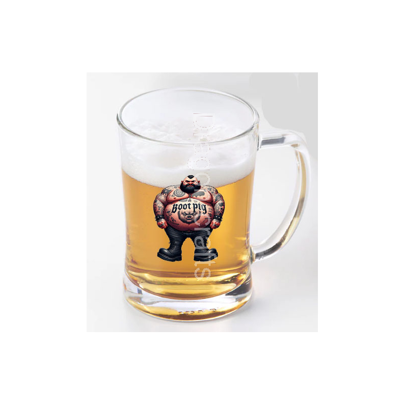 Glass Tankard - Tattoo Guy - 16