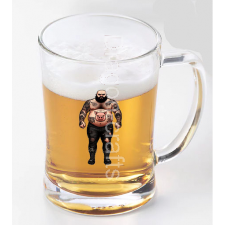 Glass Tankard - Tattoo Guy - 17