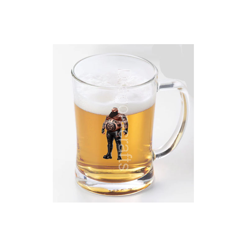 Glass Tankard - Tattoo Guy - 2