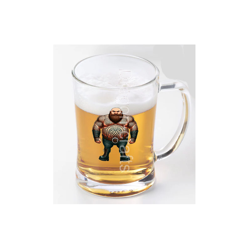 Glass Tankard - Tattoo Guy - 30