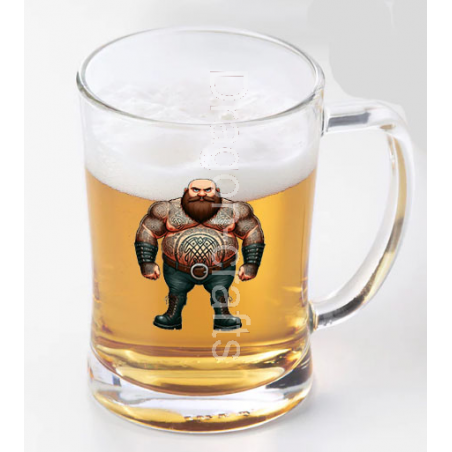 Glass Tankard - Tattoo Guy - 30