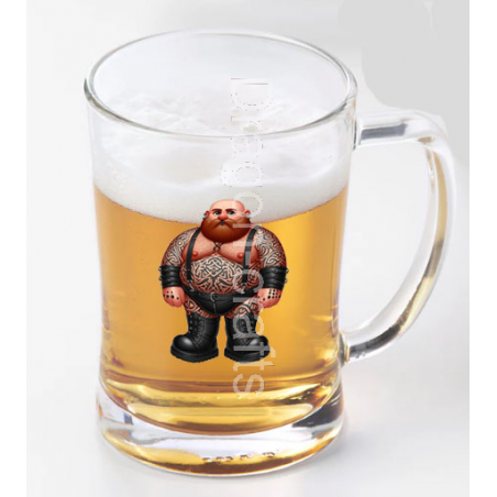 Glass Tankard - Tattoo Guy - 48
