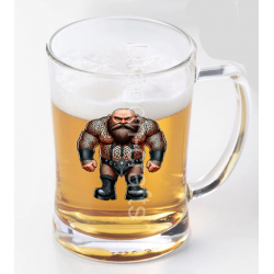 Glass Tankard - Tattoo Guy - 50