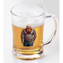 Glass Tankard - Tattoo Guy - 6