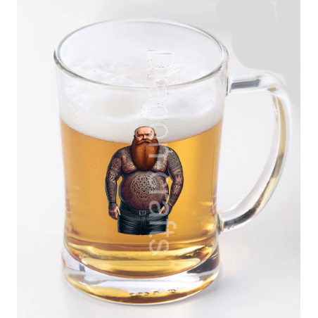 Glass Tankard - Tattoo Guy - 6