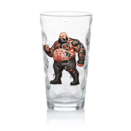 Highball Glass - Tattoo Guy - 12