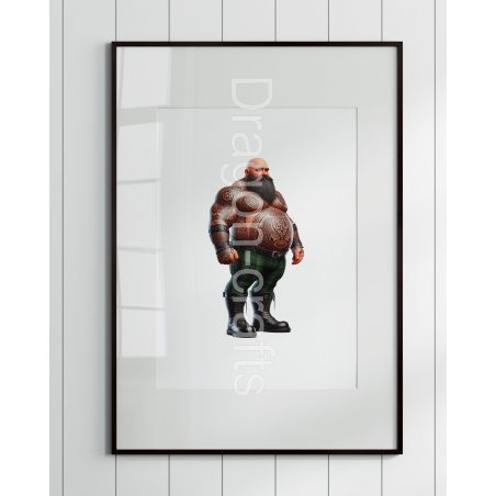 Print of design (option to be framed) - Tattoo Guy - 23
