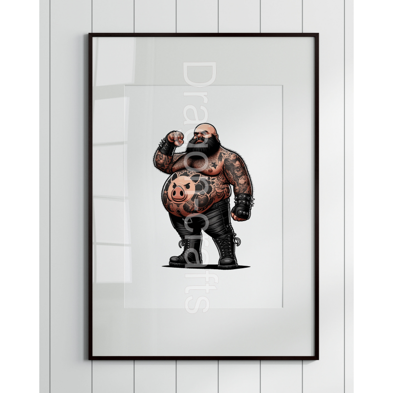 Print of design (option to be framed) - Tattoo Guy - 9 Print of design (option to be framed) - Tattoo Guy - 9