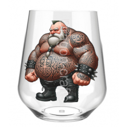 Stemless Wine Glass - Tattoo Guy - 14